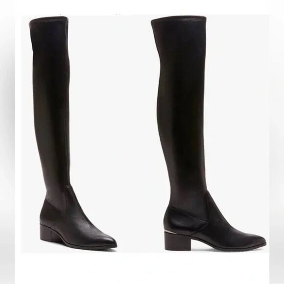NWOB Donald J Pliner Women's Dayle Black Stretch NappaLeather boots Size - 11